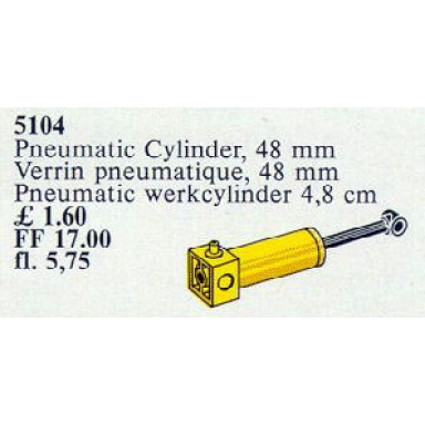 pneumatic cylinder 48mm yellow