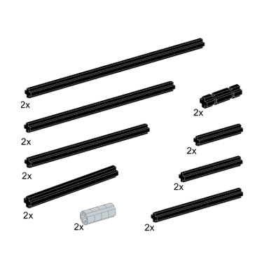assorted cross axles
