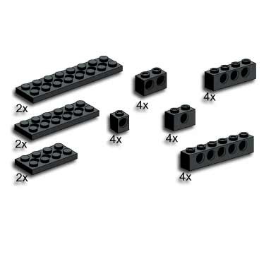 beams and plates with holes black