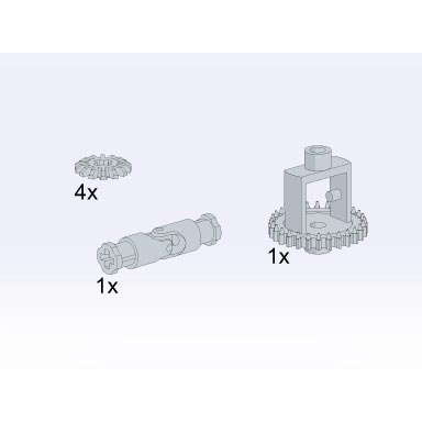 universal joint differential housing point wheels