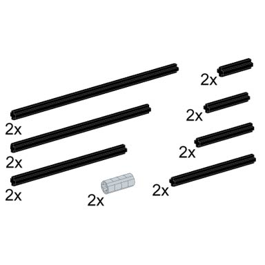 assorted cross axles
