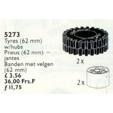 tires 62mm with hubs