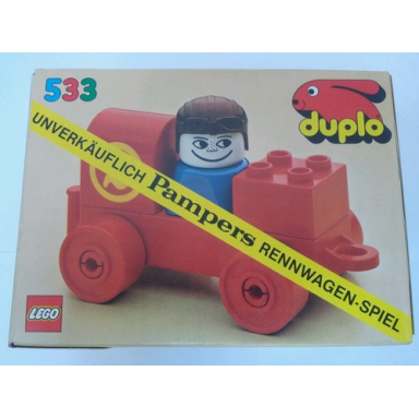 racer pampers promotional set