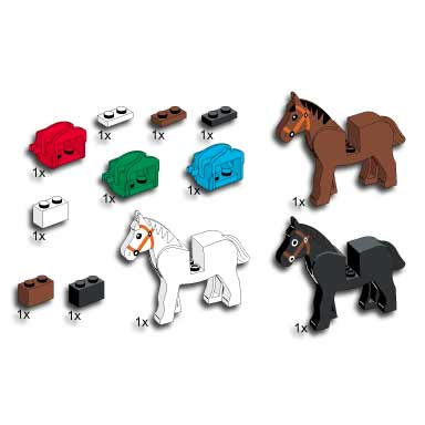 horses and saddles