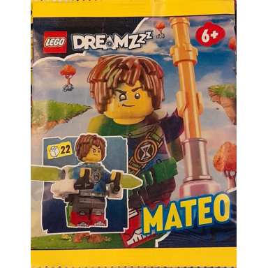 mateo with jet pack paper bag