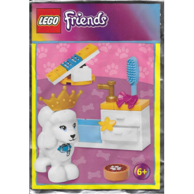 poodle in dog parlor foil pack