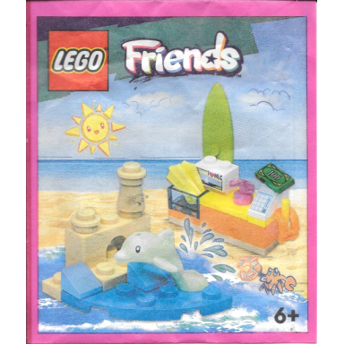 beach shop and dolphin paper bag