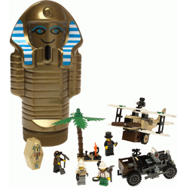 treasure raiders set with mummy storage container