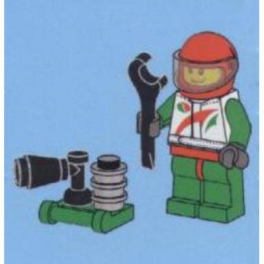 advent calendar 2013 city day 15 - race car driver with tools