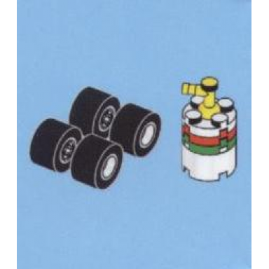 advent calendar 2013 city day 16 - wheels and oil barrel