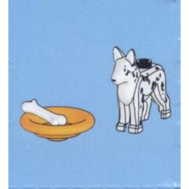 advent calendar 2013 city day 3 - dog with bone and feed box