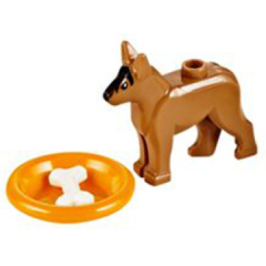 advent calendar 2014 city day 15 - dog with bone and food dish