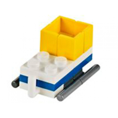 advent calendar 2014 city day 17 - santas sled with box