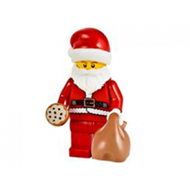 advent calendar 2014 city day 24 - santa with bag and cookie