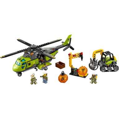 volcano supply helicopter