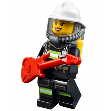 advent calendar 2016 city day 2 - firewoman with guitar