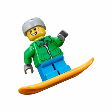 advent calendar 2017 city day 2 - snowboarder