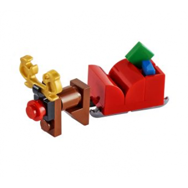 advent calendar 2020 city day 23 - reindeer and sled