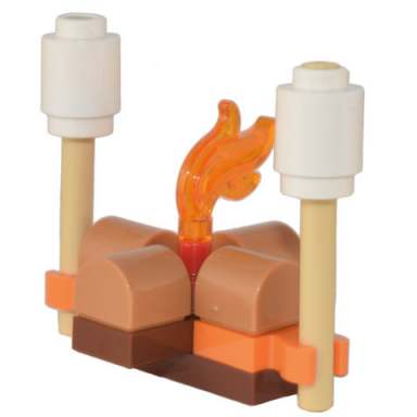 advent calendar 2022 city day 20 - campfire and marshmallows