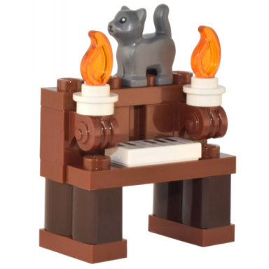 advent calendar 2022 city day 4 - piano and cat