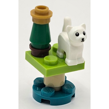 advent calendar 2023 city day 15 - kitten on post