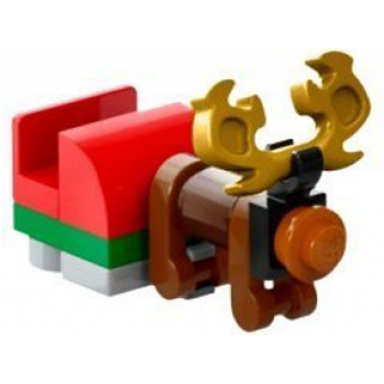 advent calendar 2024 city day 18 - toy reindeer and sleigh
