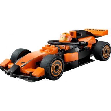 f1 driver with mclaren race car