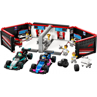 f1 garage mercedes-amg alpine cars