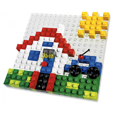 a world of lego mosaic 4 in 1