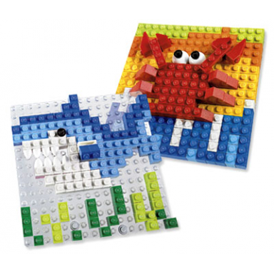 a world of lego mosaic 9 in 1