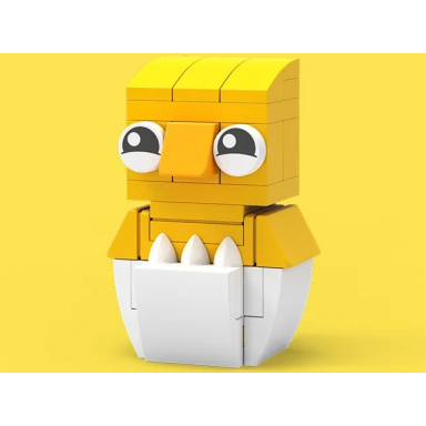 lego brand store exclusive build - chick in egg