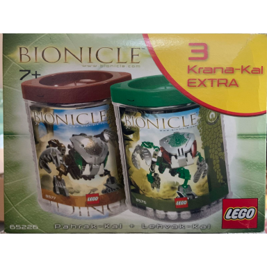 bionicle bundle pack sets 8576 and 8577 with 3 extra krana-kal