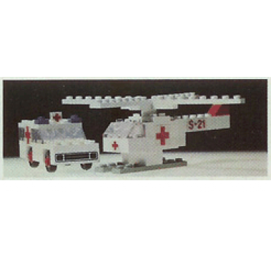 ambulance and helicopter