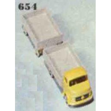 1:87 mercedes flatbed truck trailer