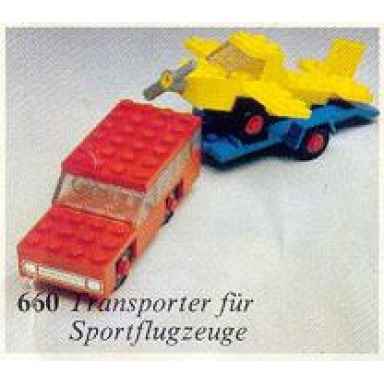 car with plane transporter