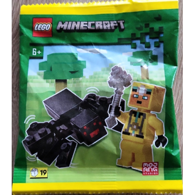 cave explorer with spider paper bag