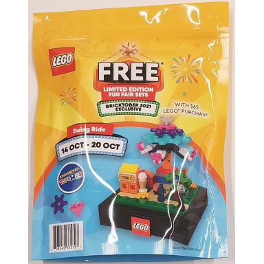 bricktober fairground set 3 4 - swing ride 2021 toys r us exclusive canadian release