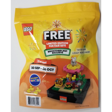 bricktober fairground set 1 4 - carousel 2021 toys r us exclusive canadian release