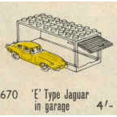 1:87 jaguar e-type with garage