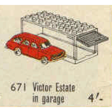 1:87 vauxhall victor estate with garage
