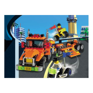 truck and stunt trikes