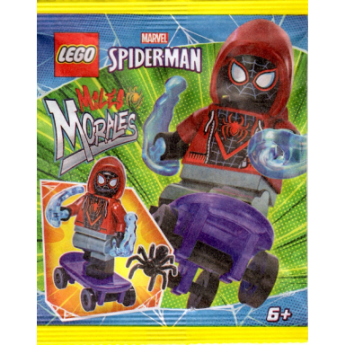miles morales with skateboard paper bag