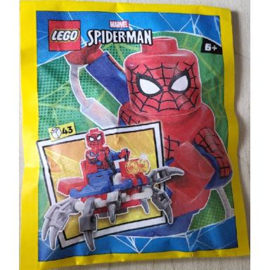 spider-man with spider-crawler paper bag