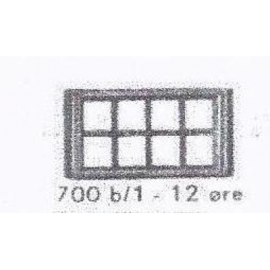 individual 1 x 4 x 2 window without glass