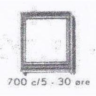 individual 1 x 3 x 3 window with glass