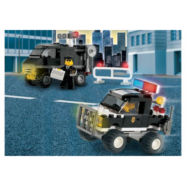 police 4wd and undercover van