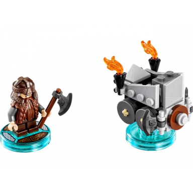 fun pack - the lord of the rings gimli and axe chariot