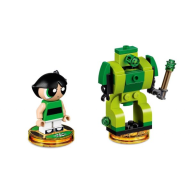 fun pack - the powerpuff girls buttercup and mega blast bot