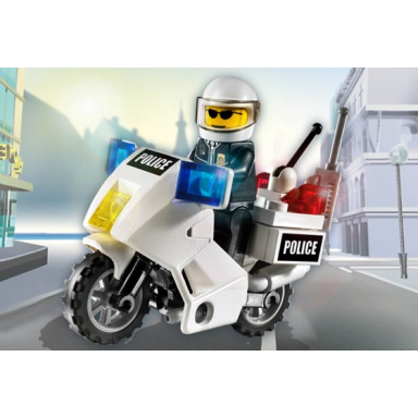 police motorcycle - black green sticker version