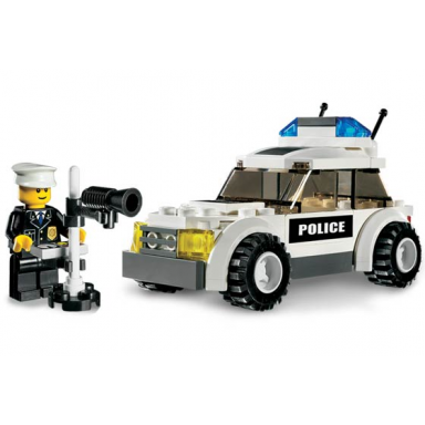 police car - black green sticker version